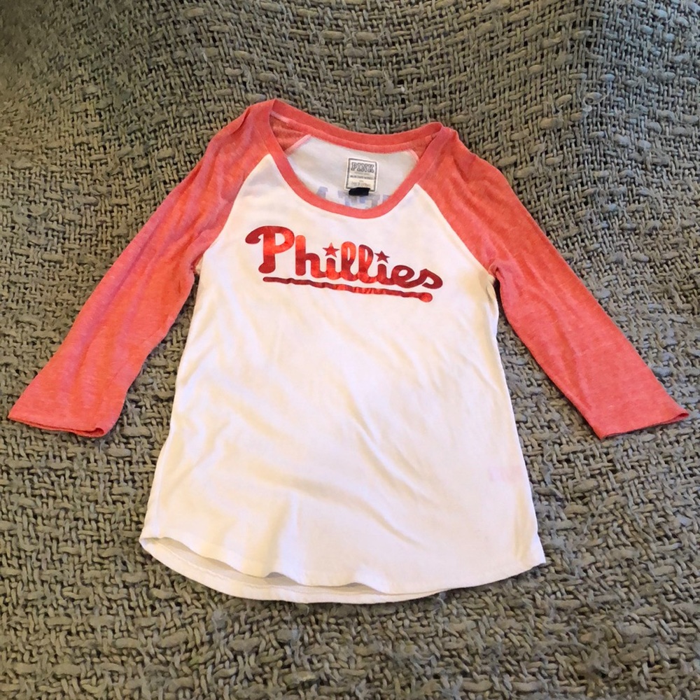 PINK 3/4 sleeve Philadelphia Phillies shirt